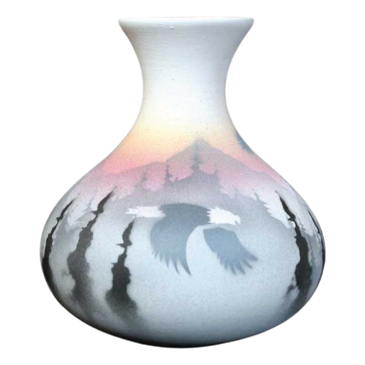 36135 Sacred Messenger  3 1/2 x 4 1/2 Ball Vase