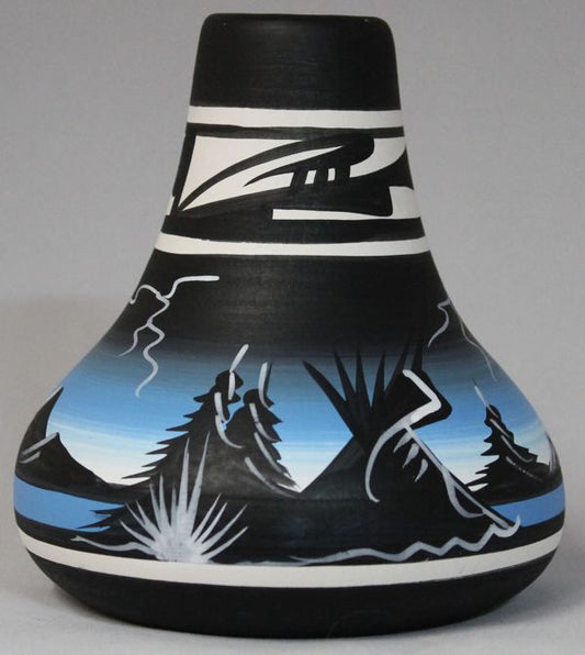 23046 Mountain Storm  4 1/2 x 5 Inch Chimney Vase