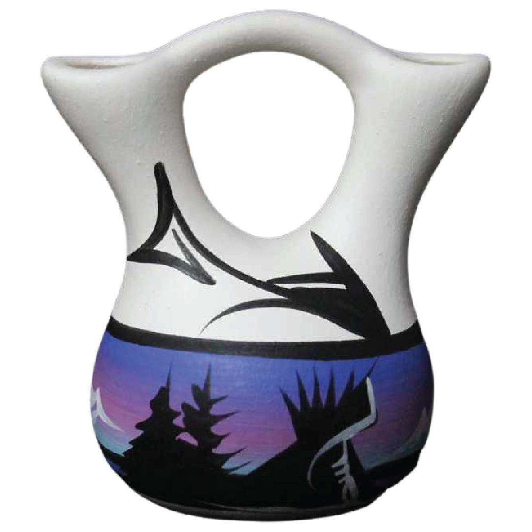 12054 Mountain Rainbow  2 3/4 x 3 Inch Wedding Vase