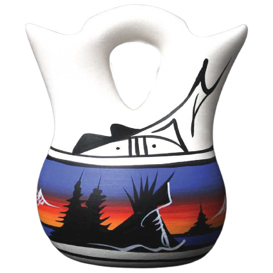 12023 Mountain Rainbow  4 1/2 x 5 1/2 Inch Wedding Vase