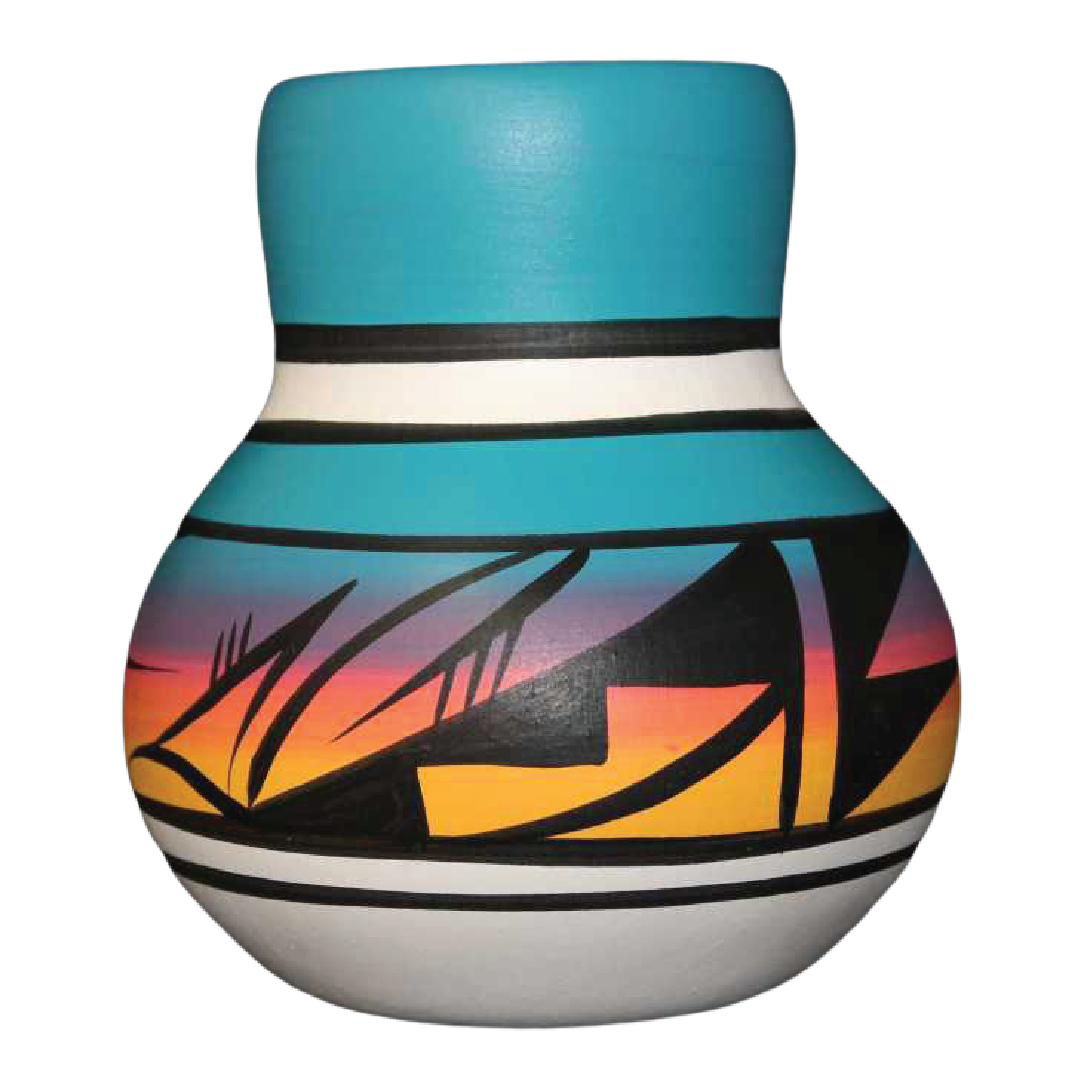 10055 Indian Rainbow 3 1/2 x 4 1/2 Inch Jar