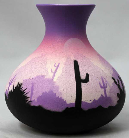 45135 Purple Sonora Desert  3 1/2 x 4 1/2 Bud Vase