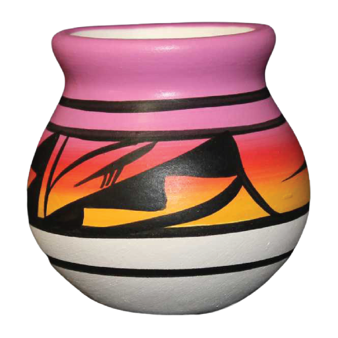 10058 Indian Rainbow 3 or smaller Mini Pot