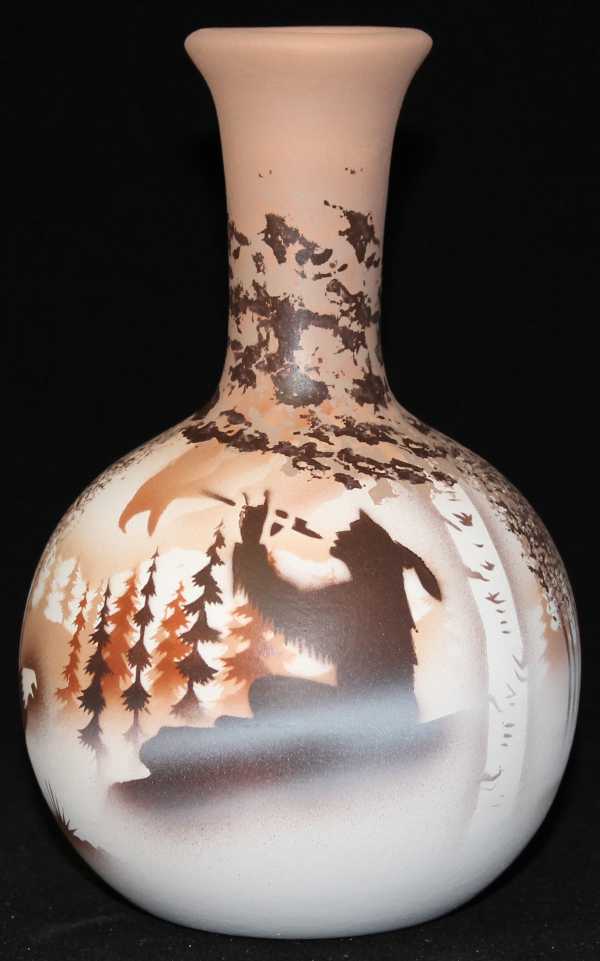 69031 Calling The Spirits 4 1/2 x 7 1/2 Ball Vase