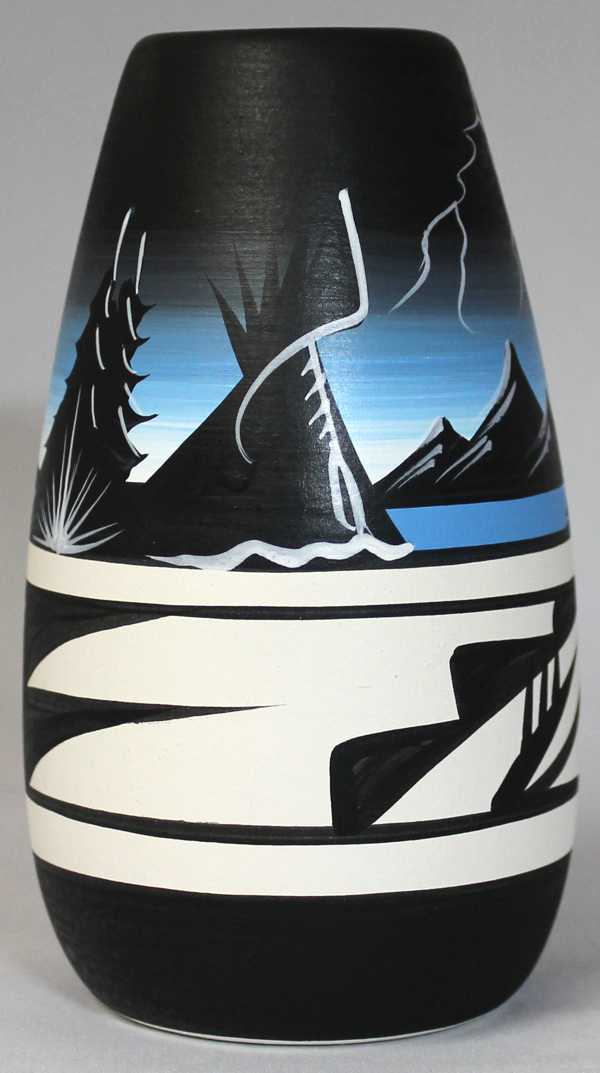 23047 Mountain Storm  3 x 5 1/2 Inch Vase