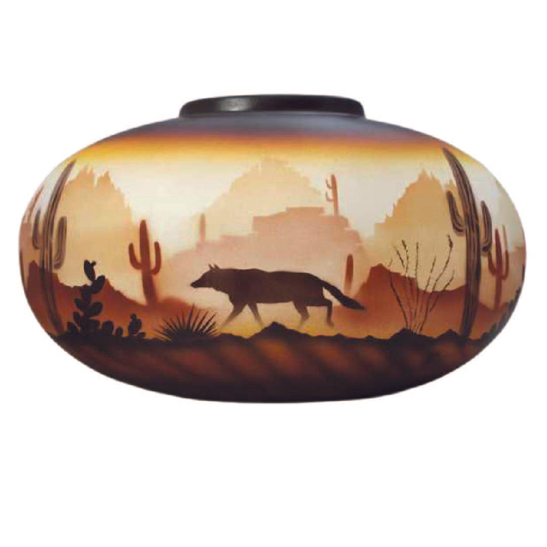 46142 Brown Sonora Desert 16 1/2 x 10 1/2 Pillow Vase