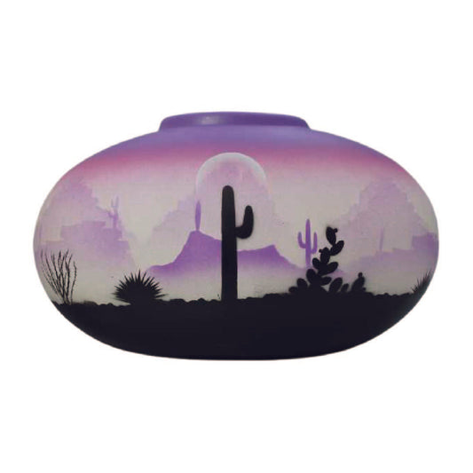 45142 Purple Sonora Desert  16 1/2 x 10 1/2 Pillow Vase