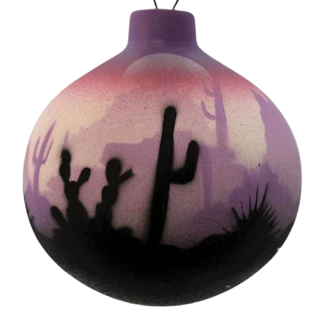 45151 Purple Sonora Desert  Ornament