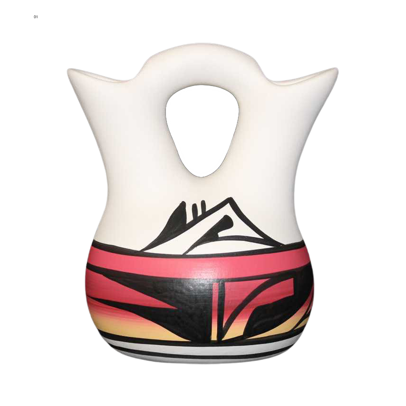 10023 Indian Rainbow 4 1/2 x 5 1/2 Inch Wedding Vase