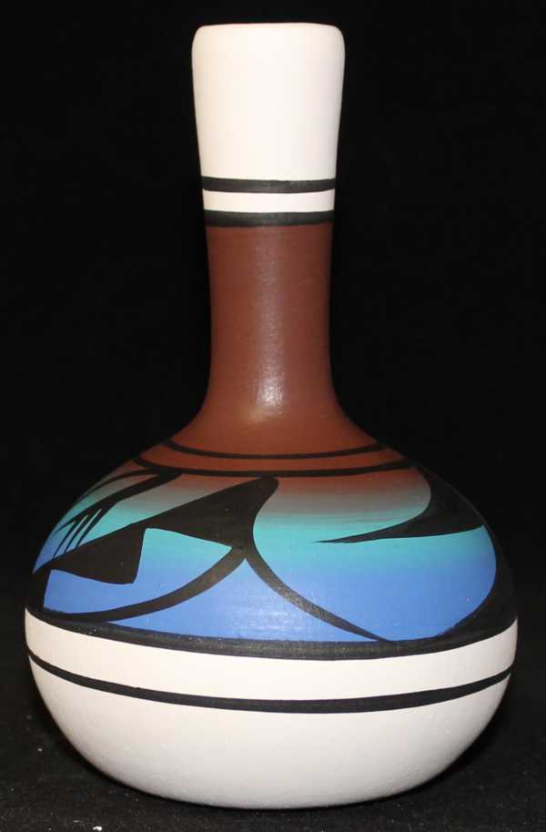 10006 Indian Rainbow  3 1/2 x 5 1/2 Inch Ball Vase