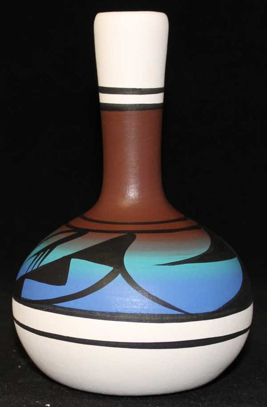 10006 Indian Rainbow  3 1/2 x 5 1/2 Inch Ball Vase