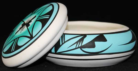 10020 Indian Rainbow  6 x 3 Inch Jewelry Box w/Lid