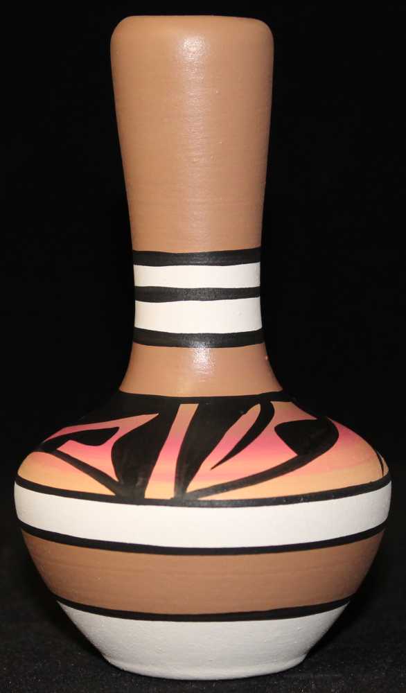 10074 Indian Rainbow  3 x 5 Inch Bud Vase