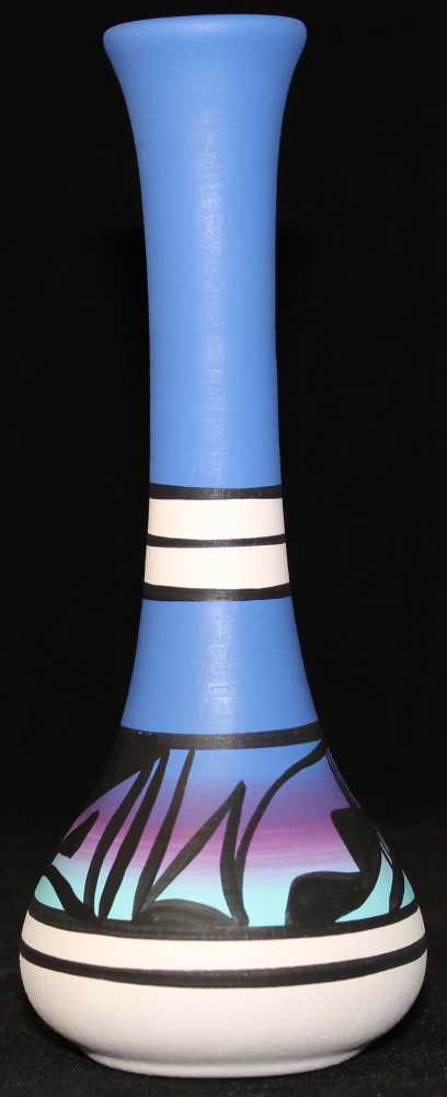 10079 Indian Rainbow  2 1/2 x 6 Inch Bud Vase