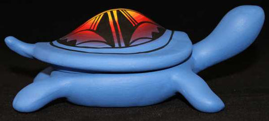 10104 Indian Rainbow  6 1/2 Turtle Box