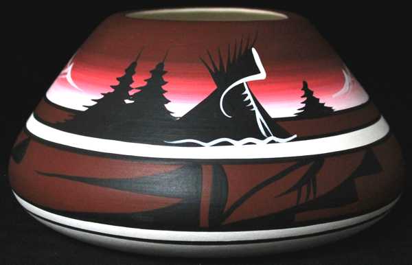 12005 Mountain Rainbow  8 x 4 Bowl
