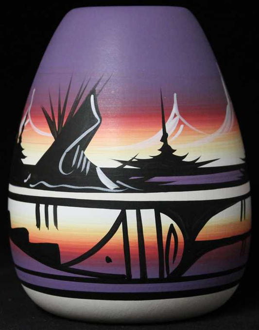 12015 Mountain Rainbow 4 x 5 1/2 Vase