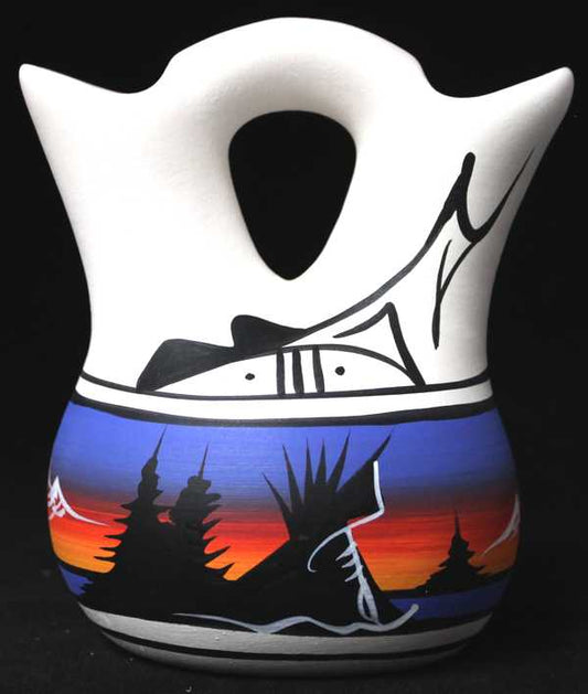 12023 Mountain Rainbow  4 1/2 x 5 1/2 Inch Wedding Vase