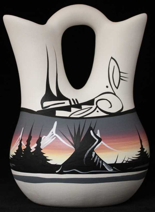 12025 Mountain Rainbow  5 1/2 x 8 Inch Wedding Vase