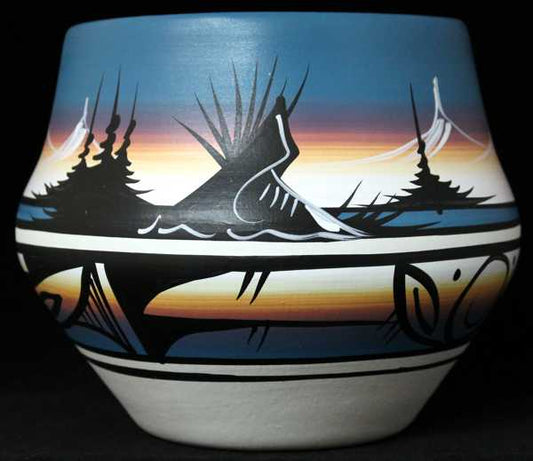 12027 Mountain Rainbow 7 1/2 x 6 Bowl