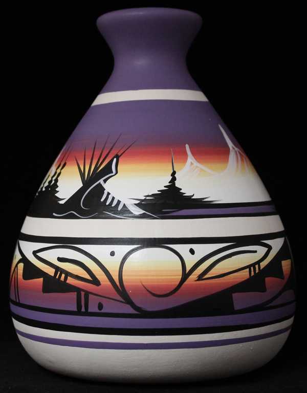 12029 Mountain Rainbow 7 x 12 Chimney Vase