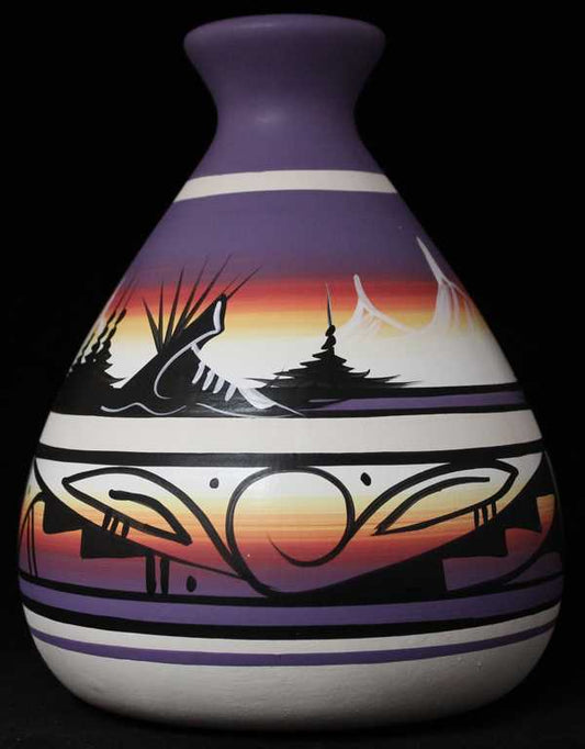 12029 Mountain Rainbow 7 x 12 Chimney Vase