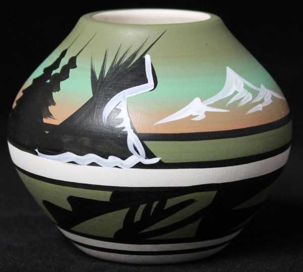 12035 Mountain Rainbow  Mini Pot