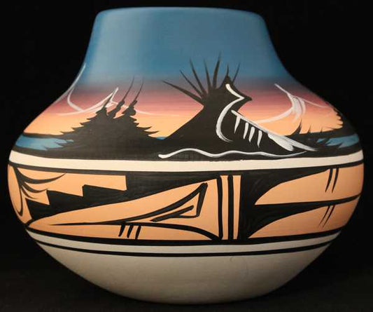 12057 Mountain Rainbow  7 1/2 x 6 Bowl