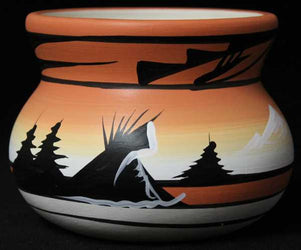 12085 Mountain Rainbow  4 1/2 x 3 1/2 Inch Bowl