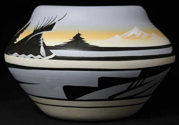 12092 Mountain Rainbow  8 x 3 1/2 Inch Bowl