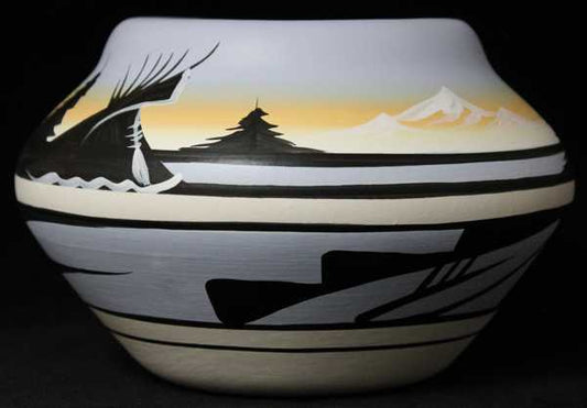 12092 Mountain Rainbow  8 x 3 1/2 Inch Bowl