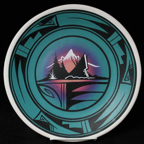 12150 Mountain Rainbow  10 1/2 Plate