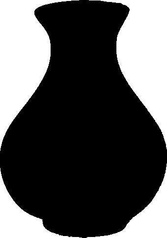 GWT136 Great White Throne 10 1/2 x 14 1/2 Vase