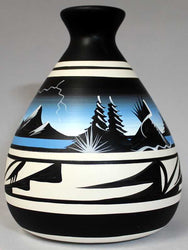 23029 Mountain Storm 7 x 12 Chimney Vase