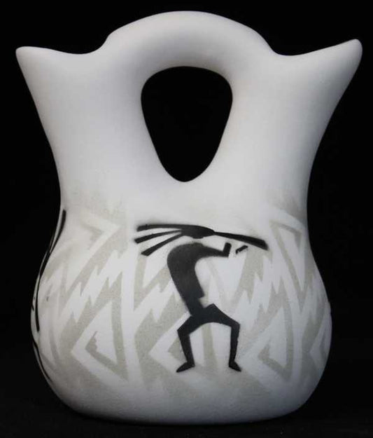 31023 Kokopelli Parade  4 1/2 x 5 1/2 Wedding Vase