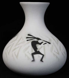 31135 Kokopelli Parade  3 1/2 x 4 1/2 Ball Vase