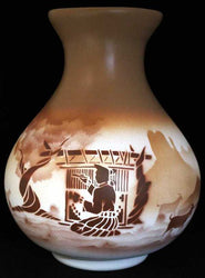 32136 Navajo Lifestyles  10 1/2 x 14 1/2 Vase