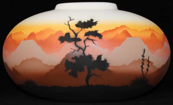 35142 Sunset Canyon  16 1/2 x 10 1/2 Pillow Vase