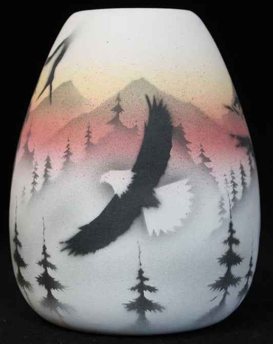 36015 Sacred Messenger  4 x 5 1/2 Vase