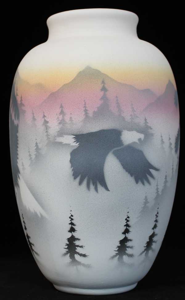 36033 Sacred Messenger  6 x 10 Ginger Jar