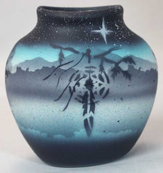 38141 Native Dream  3 x 3 Pillow Vase