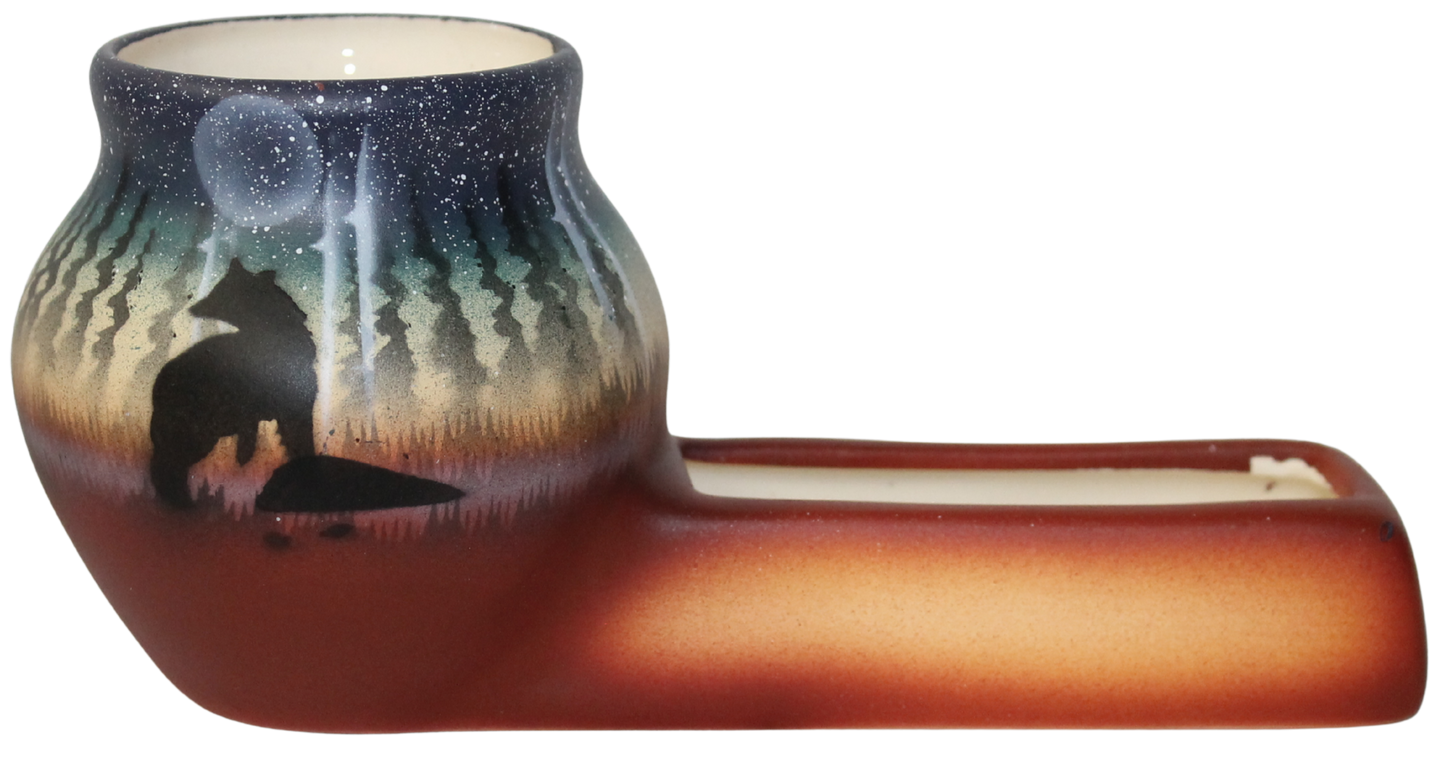 39093 Woodland Shadows - Bear  7 1/2 x 3 1/2 Desk Caddy