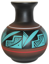 42028 Cindy Blackhorse ACCENTS 5 1/2 x 7 1/2 Ball Vase