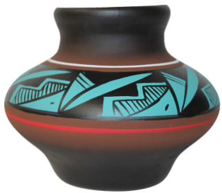 42082 Cindy Blackhorse ACCENTS 9 x 7 1/2 Pot
