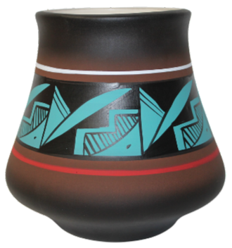 42118 Cindy Blackhorse ACCENTS 8 x 7 1/2 Vase