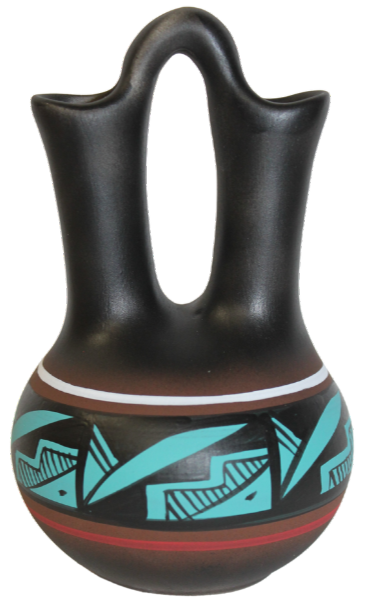 42145 Cindy Blackhorse ACCENTS 4 1/2 x 7 Wedding Vase