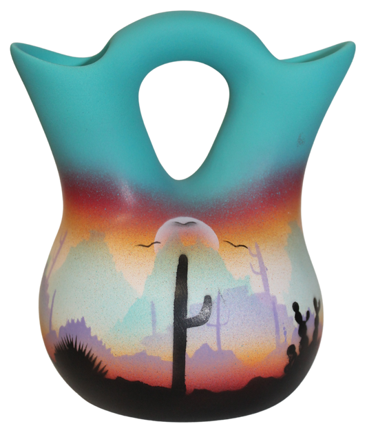 43023 Colorful  4 1/2 x 5 1/2 Wedding Vase
