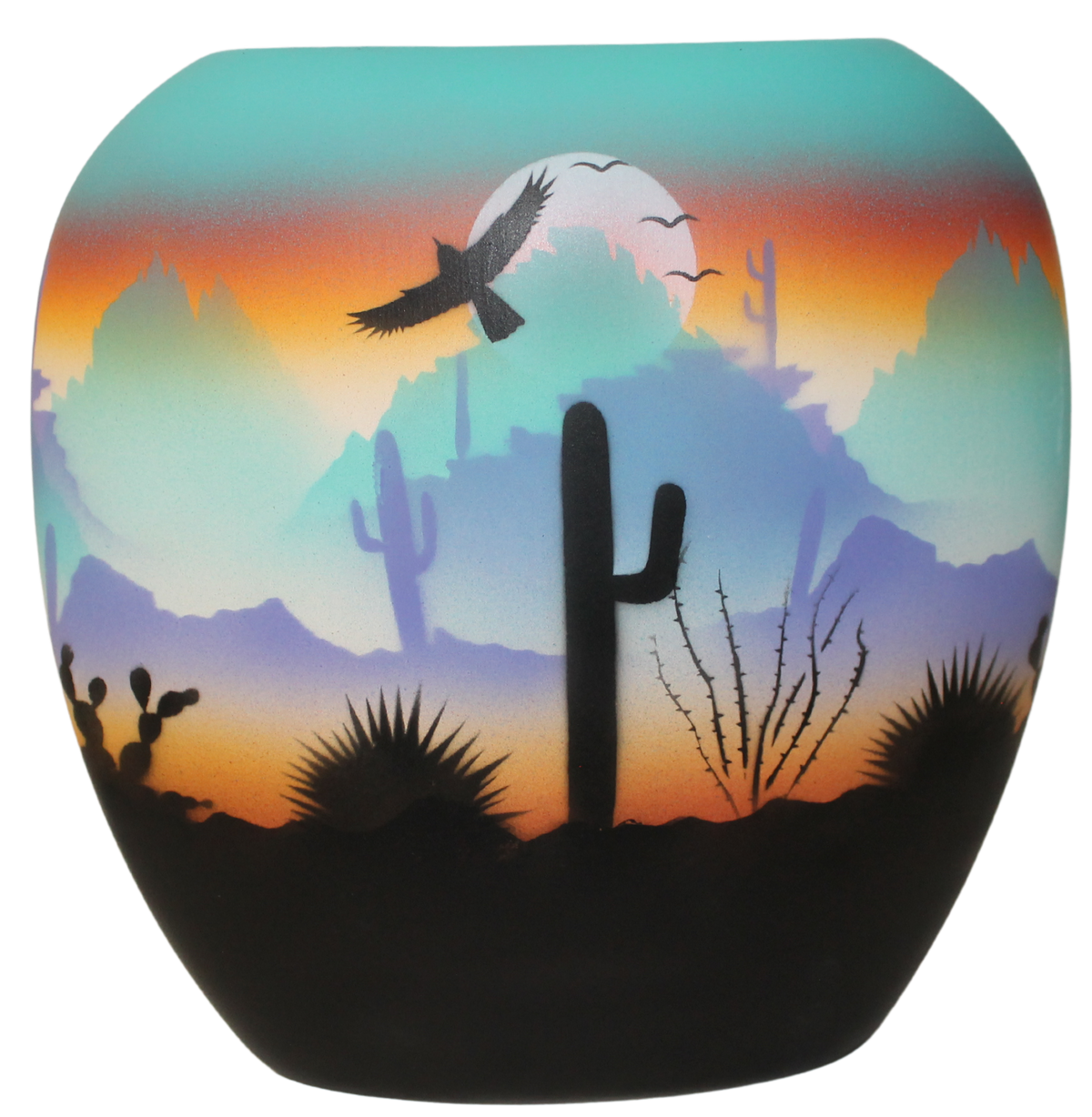 43064 Colorful Sonora 8 1/2 x 8 1/2 Pillow Vase