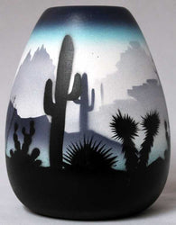 44015 Blue Sonora Desert  4 x 5 1/2 Vase