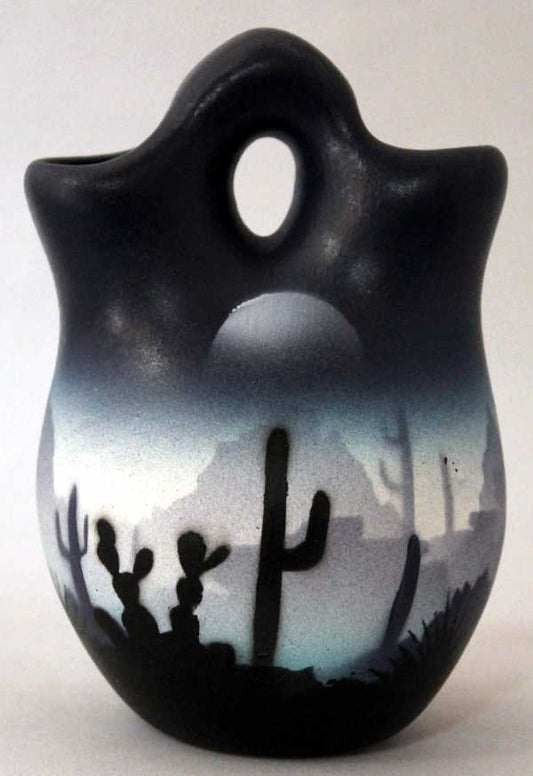 44053 Blue Sonora Desert  3 x 4 Wedding Vase